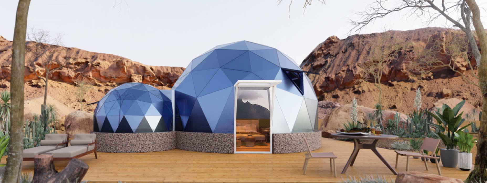 英山县球形智能光伏玻璃星空房